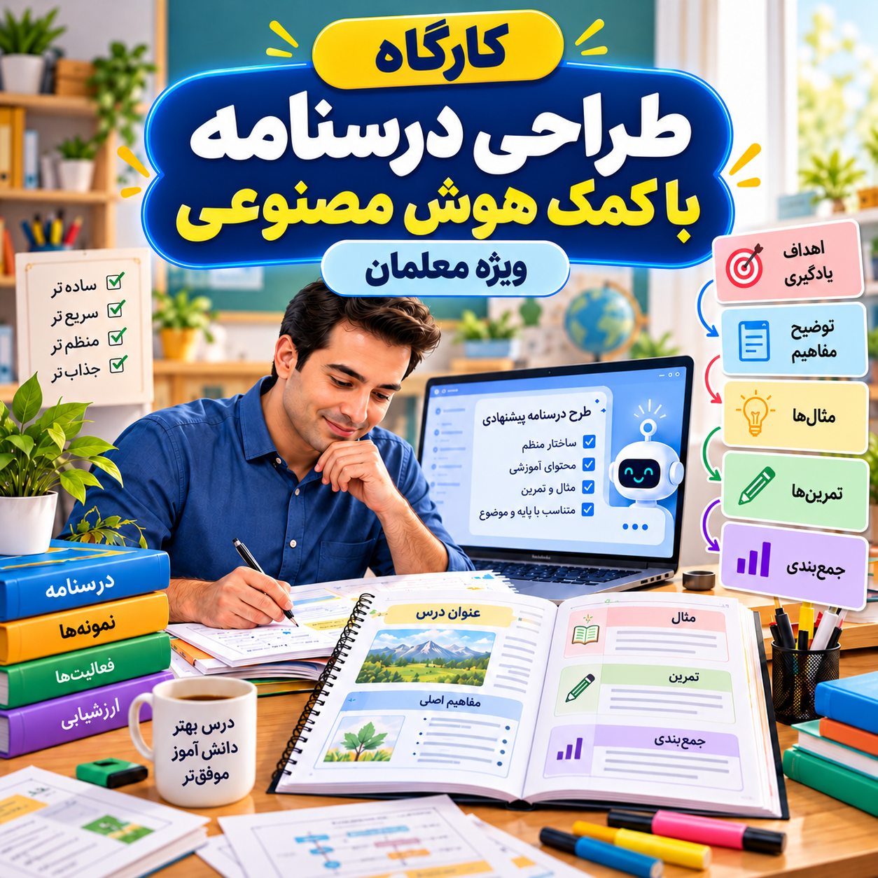 طرح درسنامه با کمک هوش مصنوعی