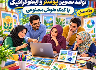 تولید تصویر-پوستر و اینفوگرافیک آموزشی با کمک هوش مصنوعی