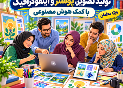 تولید تصویر-پوستر و اینفوگرافیک آموزشی با کمک هوش مصنوعی