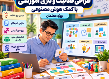 طراحی فعالیت و بازی آموزشی با کمک هوش مصنوعی